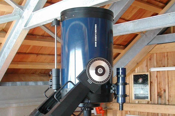 Teleskop in der Feriensternwarte Alpenhof